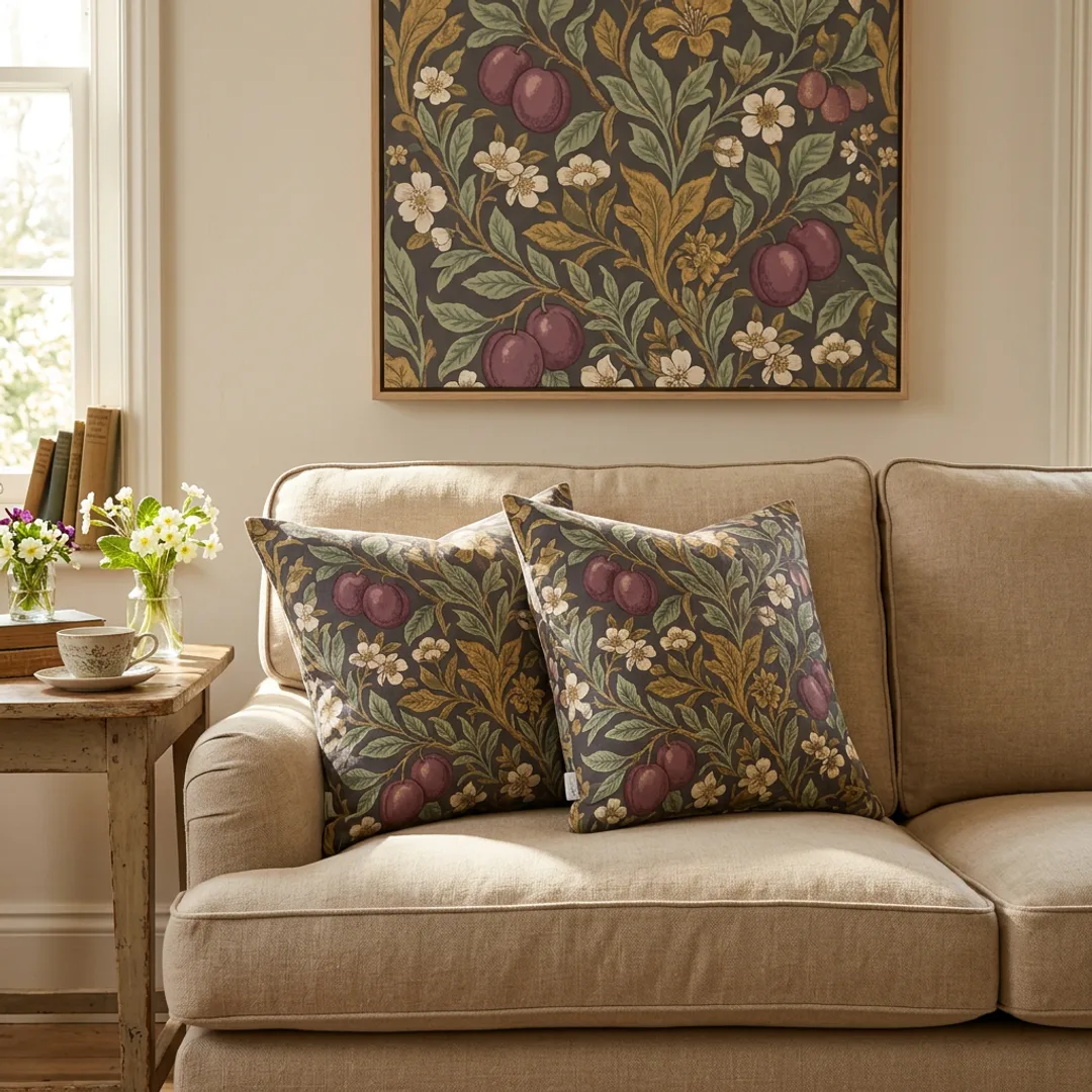 Coordinated Floral Pillow Cover Pair