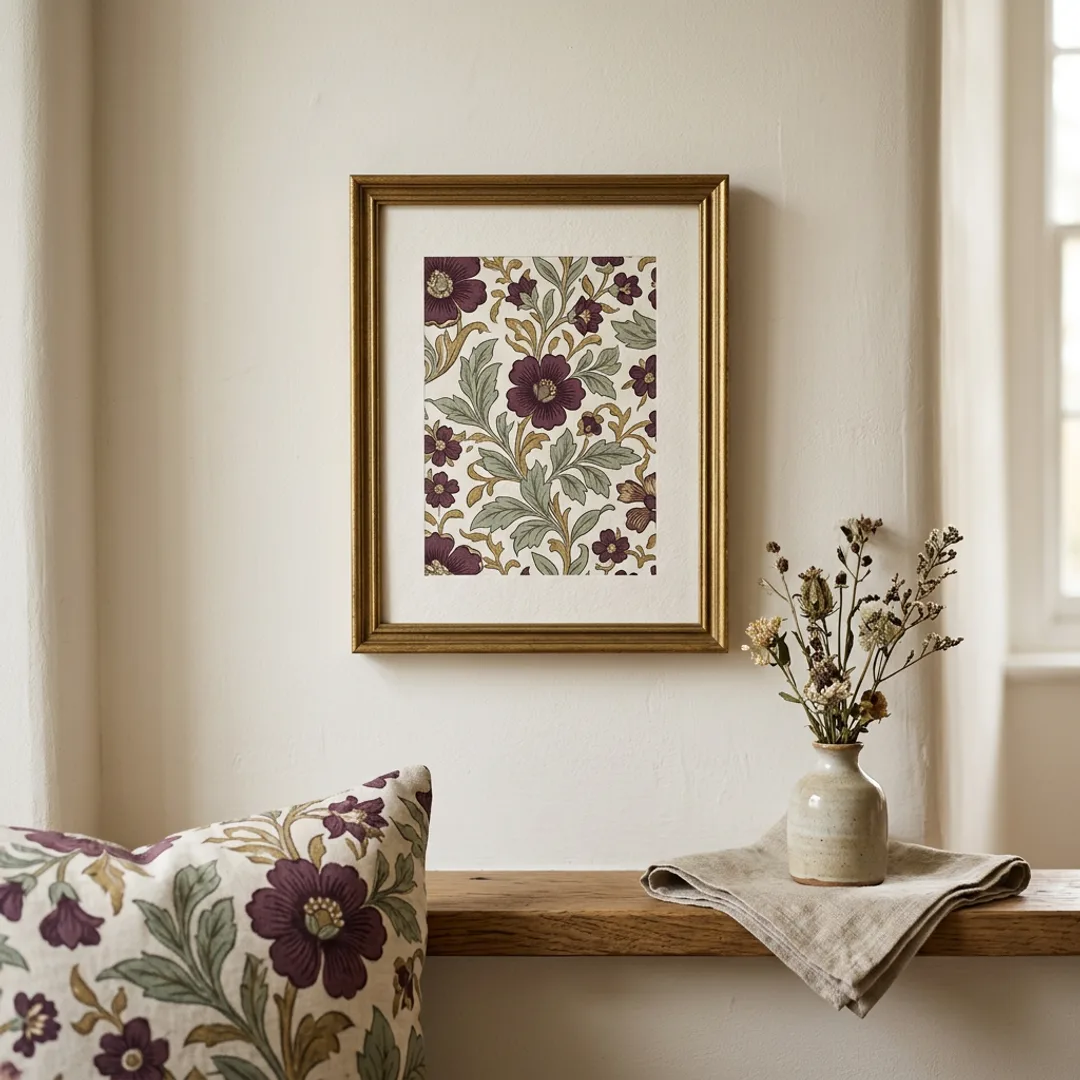 Framed Floral Art Print